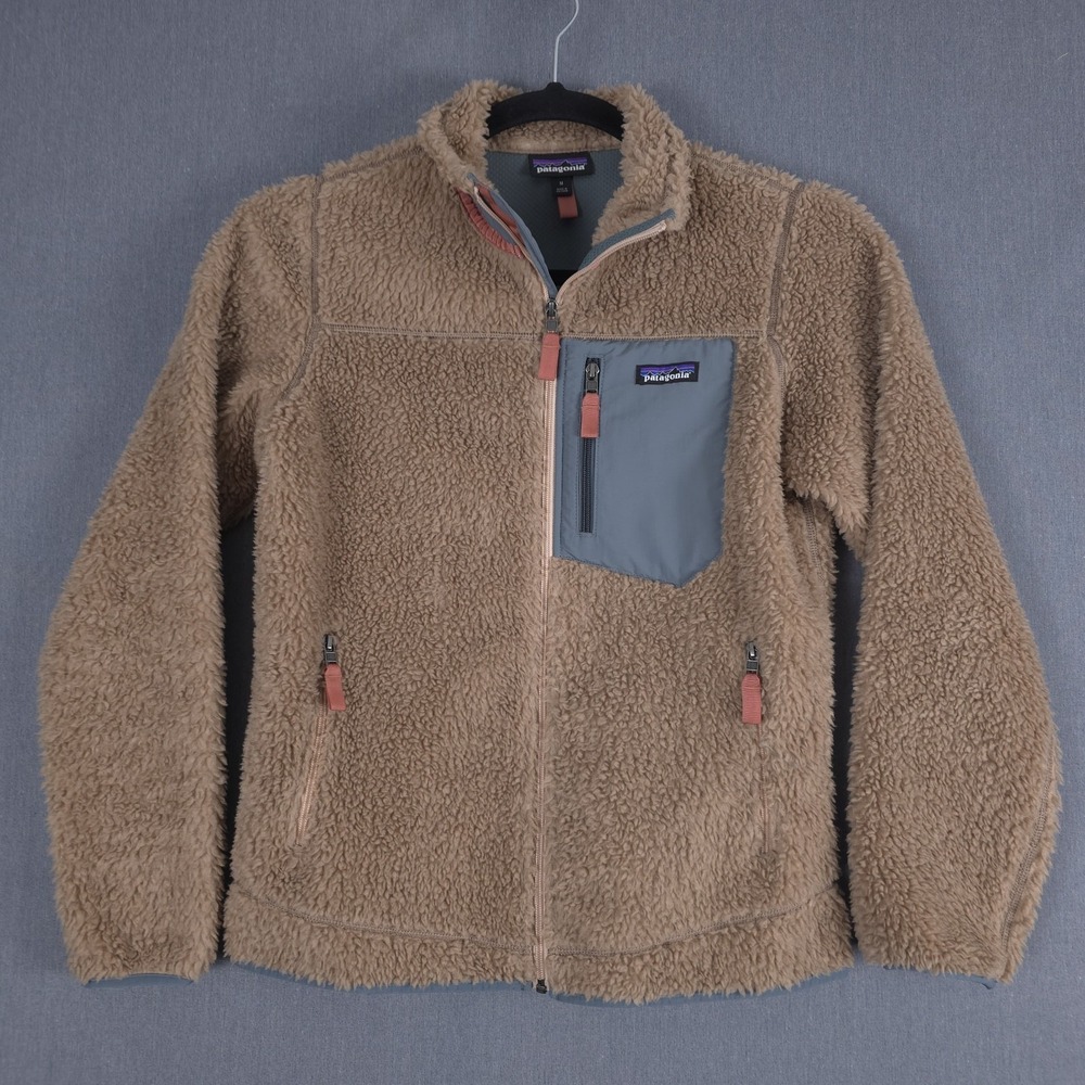 Patagonia Classic Retro-X Jacket Womens Medium Pampas Tan Nouveau Fleece 23074